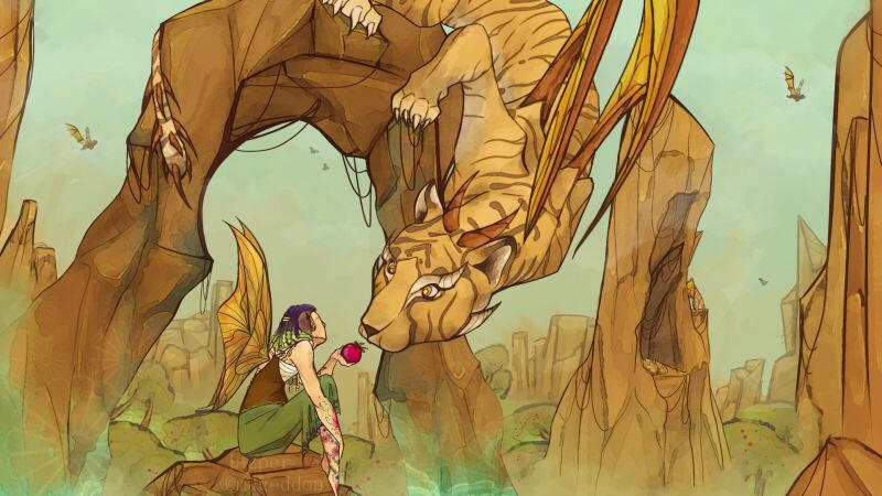 A Fairy and Her Cat (gift for Enchanted Gardens); 2024